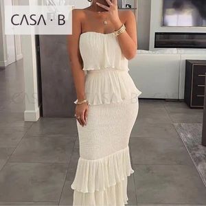 LAST ONE💫CASA B| The Olivia Tiered Strapless Dress